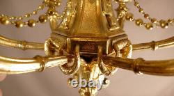 Empire Style Gilt Bronze Candlestick, 19th Century