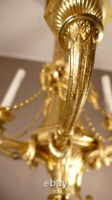 Empire Style Gilt Bronze Candlestick, 19th Century