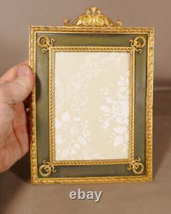 Empire Style Gilt and Patinated Bronze Photo Frame, Late 19th Century