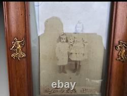 Empire Style Photo Frame Mahogany + Gilded Brass Late 19th Century