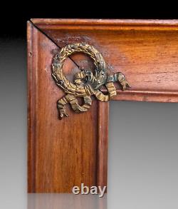 Empire Style Photo Frame Mahogany + Gilded Brass Late 19th Century