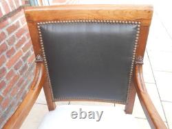 Empire-era office chair. Early 19th century. Desk. Living room.