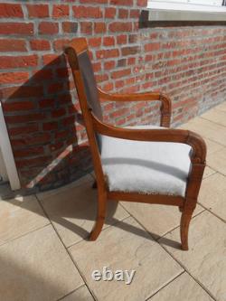 Empire-era office chair. Early 19th century. Desk. Living room.