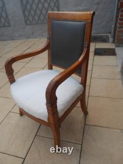 Empire-era office chair. Early 19th century. Desk. Living room.