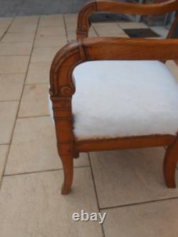 Empire-era office chair. Early 19th century. Desk. Living room.