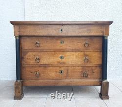 Empire-period walnut commode
