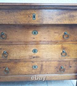 Empire-period walnut commode