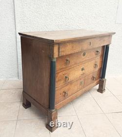 Empire-period walnut commode