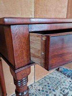 English Regency Console In Mahogany, Epoque Early 19th