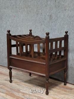 English magazine rack in mahogany from the late 19th century