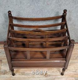 English magazine rack in mahogany from the late 19th century