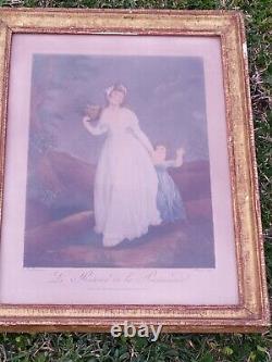 Engravings by Mr. Gerard Pinx early 19th century Antique with period frame