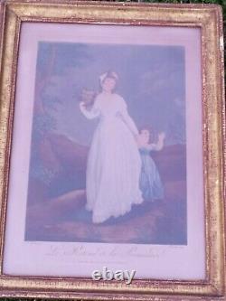 Engravings by Mr. Gerard Pinx early 19th century Antique with period frame