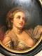 Erotic Tableau Oil On Wood Panel Young Woman 19th Century