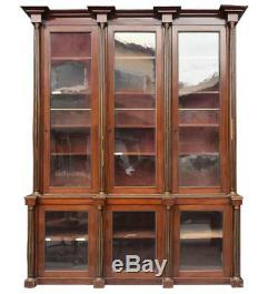 Exceptional Mahogany Bookcase Louis XVI Style Nineteenth Time