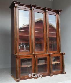Exceptional Mahogany Bookcase Louis XVI Style Nineteenth Time