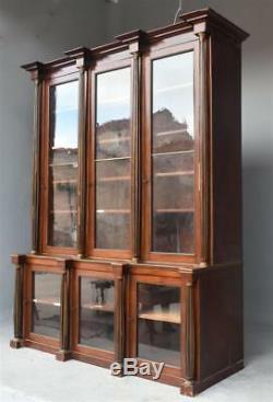 Exceptional Mahogany Bookcase Louis XVI Style Nineteenth Time