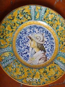 Faience Of Castelli Flat In Majolica Italian Period 19th Century