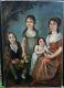 Family Portrait Epoque 1st Empire Early Nineteenth Century Hst