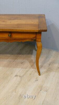 Farmhouse Dining Table in Louis XV Style Cherrywood from the 19th Century