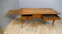 Farmhouse Dining Table in Louis XV Style Cherrywood from the 19th Century