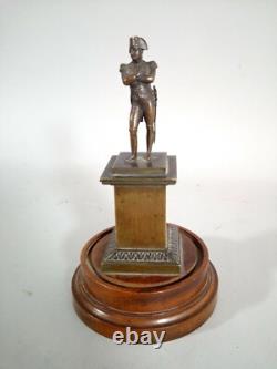 Fine bronze Napoleon I, well-crafted, Restoration period, 19th century, First Empire, on a base.