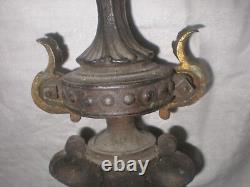 Fireplace Bar Front Antique Cast Iron Black Wrought Iron Late 19th Century