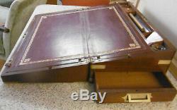 Folder From Travel Xixth Mahogany And Brass Marine Corners Of Purpose