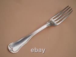 Fork + knife made entirely of solid silver, 19th century, 140 grams