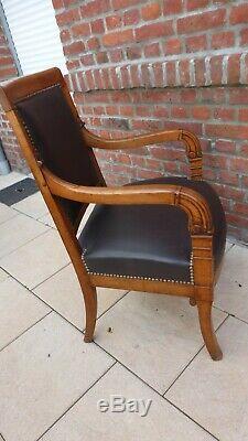 Former Chair Empire. Food Empire Period. Early Xixth. Antique Armchair