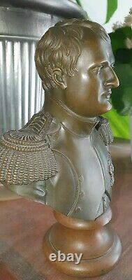 Former Small Bronze Bust Of Napoleon I Epoque XIX