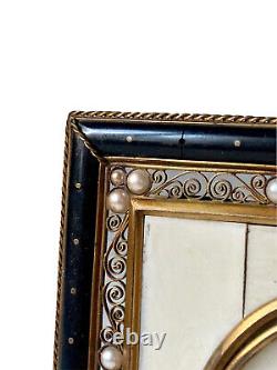 Frame Photo Holder Decor Les Beads Époque Xixème France Antique Photo Frame 19th