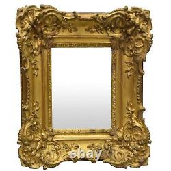 Frame With Wooden Ears And Gilded Stucco At The End Of The 19th Century