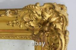 Frame With Wooden Ears And Gilded Stucco At The End Of The 19th Century
