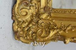 Frame With Wooden Ears And Gilded Stucco At The End Of The 19th Century