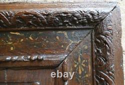 Frame with Low Relief Panel High Era Carved Oak Character