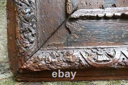 Frame with Low Relief Panel High Era Carved Oak Character