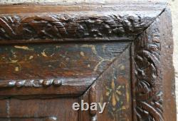 Frame with Low Relief Panel High Era Carved Oak Figure