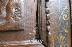 Frame with Low Relief Panel High Era Carved Oak Figure