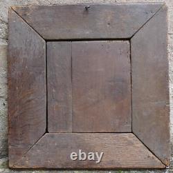 Frame with Low Relief Panel High Era Carved Oak Figure