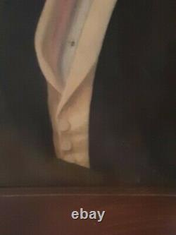 French School 19th Century Circa 1830 Portrait Of A Dandy Oil On Canvas