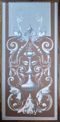 French School, 19th Century. Napoleonic III-era decorative design project