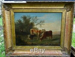 G. Baudry Pastoral Landscape Epoque Louis Philippe Hst Nineteenth Century