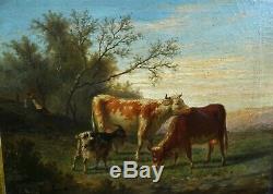 G. Baudry Pastoral Landscape Epoque Louis Philippe Hst Nineteenth Century