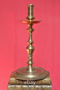 GRAND BRONZE CANDLESTICK 17th CENTURY HIGH PERIOD 17th CENTURY CHANDELIER