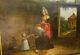 Genre Scene Epoque Louis Philippe Oil On Panel Nineteenth Century