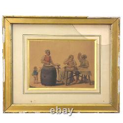 Genre Scene Italian School 19th Century Painting