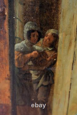 Genre Scene Painting: The Betrayed Wife, Italian Romantic School, 19th Century