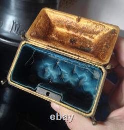 Gilded Bronze Box Hunting 19th Century Style 18th Century High Era Virgin Putti