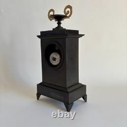 Gilded Bronze Clock Double Patina Charles X Restoration Period 19th Century